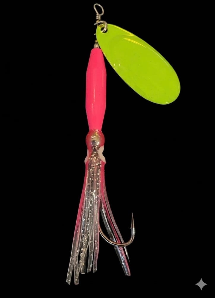 Hot Pink w/Green Chartreuse Blade