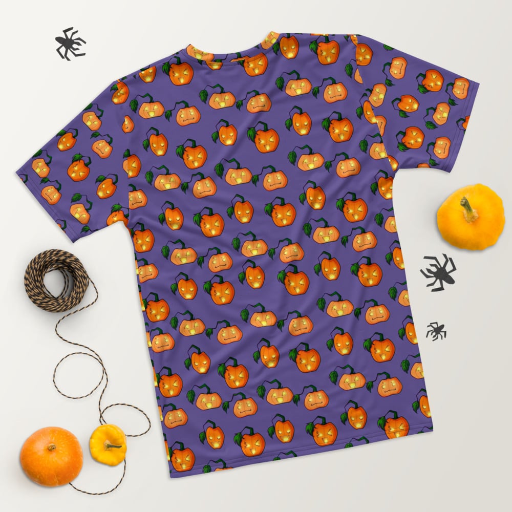 Spooky All-over Pumpkin Shirt ~ Purple