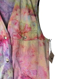 Image 4 of ♻️ UPCYCLED L/XL Vintage Cotton Vest in Muted Ice Dye