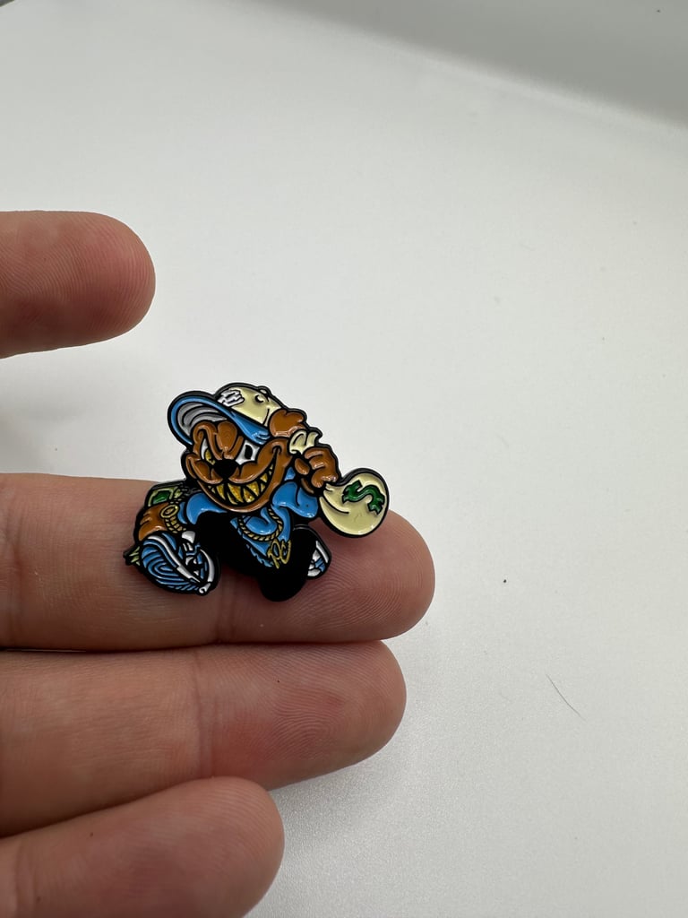 PinzCity Scare Bear Money Bag Baby Blue 