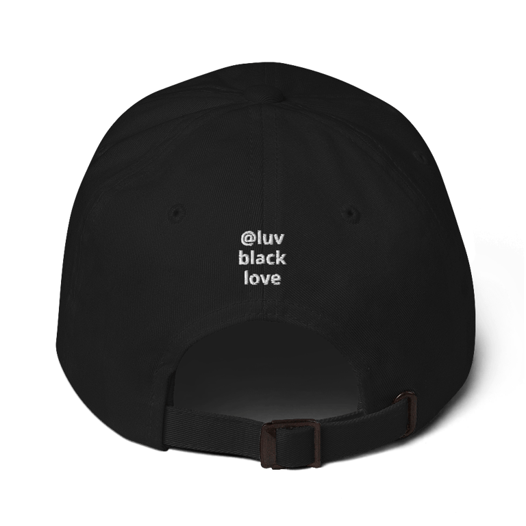 Black Love African Heart Embroidered Luvblacklove Dad hat Image 3