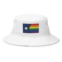Image 5 of Minnesota Rainbow Pride Flag (6 Stripe) Bucket Hat