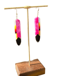 Image 2 of Soft Horizon Inlay Earrings 