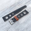 Vintage Heuer / Omega style Rally strap - Distressed Black