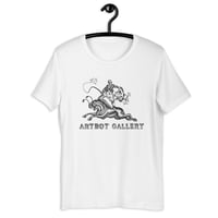 Image 3 of Artbot Horse Fly Printed in Black Unisex t-shirt