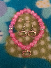 Image 1 of Hello kitty bracelet and earrings 