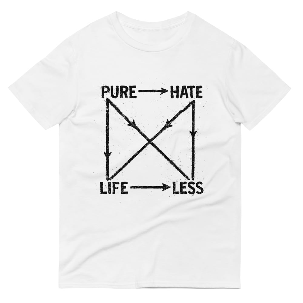 Image of Atticus Cogar "The Endless Exchange" - White T-Shirt