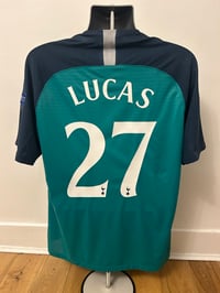 Image 3 of Tottenham Hotspur “LUCAS 27” Vaporknit 2018/19 Third Shirt + UCL patches (XL)