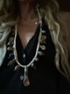 vintage white shaman necklace 