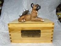 Image 15 of Handmade Custom Engraved Pit Bull Urn For Ashes Pet Portrait To Your Photos