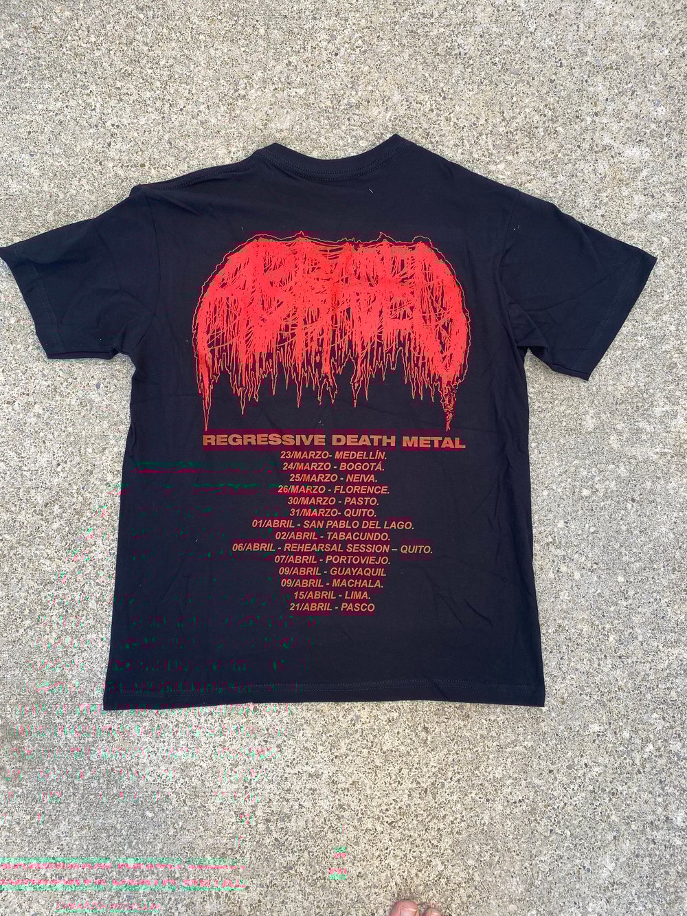 Abraded South American Tour Shirt