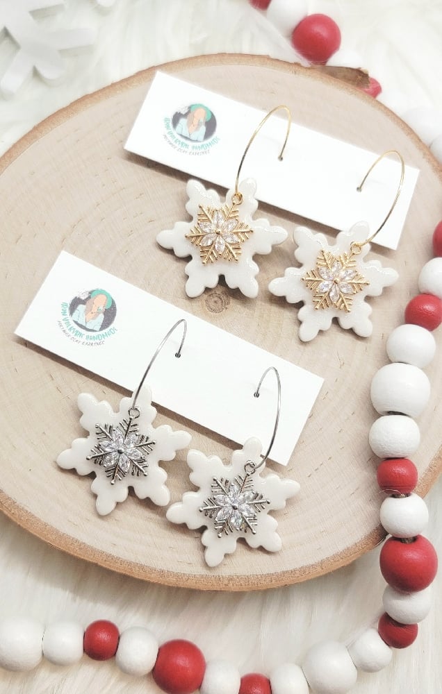 Image of Sparkling Snowflakes Dangle
