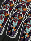 Haunted Holiday Rag Doll- Laminated Sticker