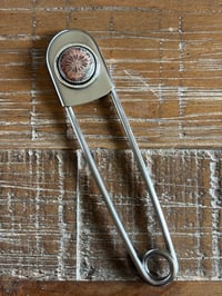 Image 2 of Fossilized Coral Jumbo Safety Pin 🧷