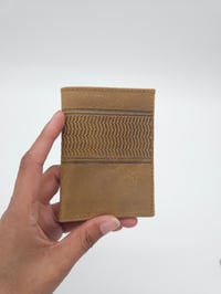 Image 13 of Leather Wallets - Olive print 
