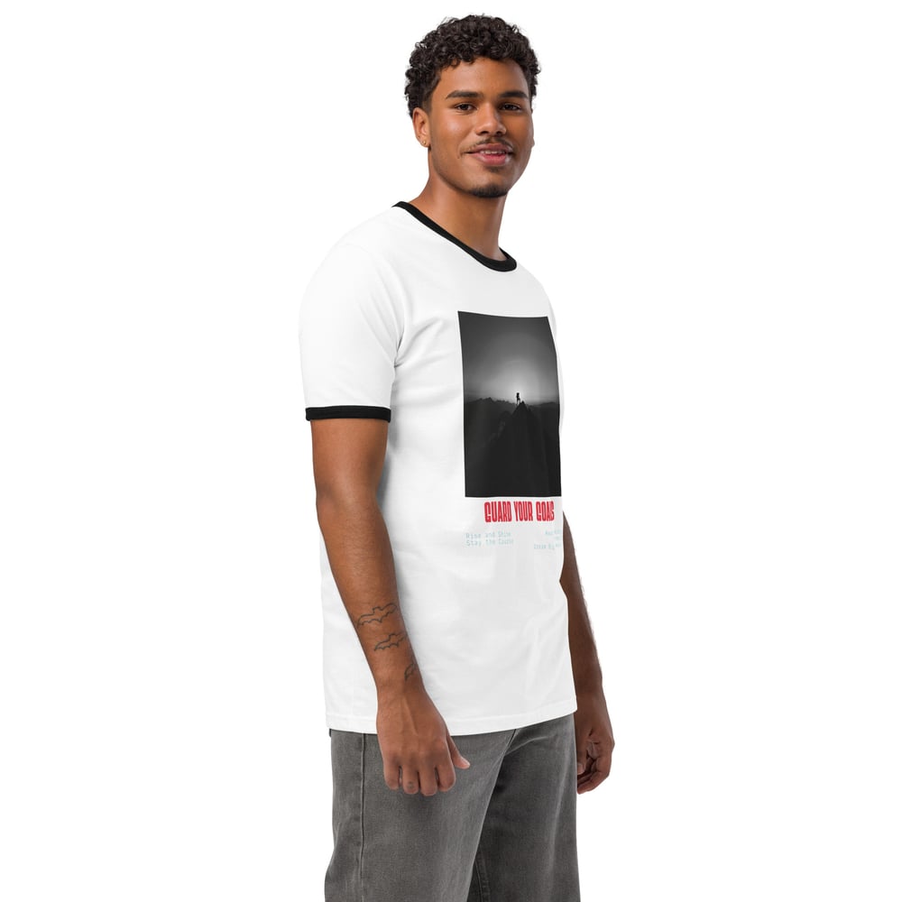 Image of Guard Your Goals - Unisex ringer t-shirt