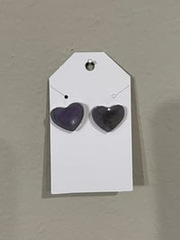 Image 3 of Heart Stud Earrings