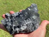 Image 4 of Transparent Phantom Fluorite On Druzy Quartz Matrix  #1803