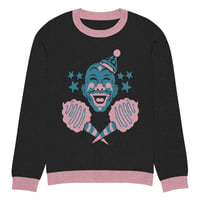 Image 6 of Psycho Clown Pink and Blue Knitted crew neck sweater