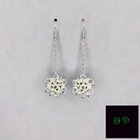 Image 1 of Glow-in-the-Dark Dodecahedron Earrings