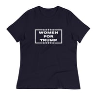 Image 7 of Women For Trump - Women's Relaxed T-Shirt from PatriotsCo.com