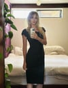 90s Prada black sheath dress