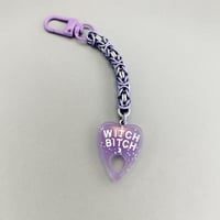 Image 3 of Lilac 'Witch Bitch' Purse Charm