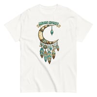 Image 3 of Moon Spirit Cowgirl T-Shirt – Western Crescent Moon Feather Graphic Tee, Turquoise Southwest Boho 