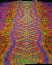 Image 5 of XL Bleach Reversed Mandala, Zig-Zag Honeycomb Spine & Scrunch #2