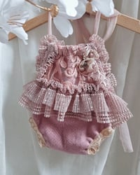 Image 1 of Newborn body-dress - Carlie - dusty pink | photo props