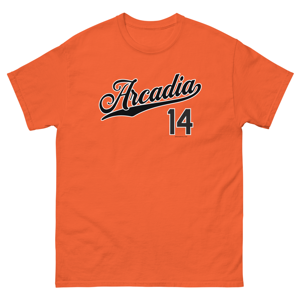Image of Arcadia Baltimore T-Shirt 21214 Mens (Orange)