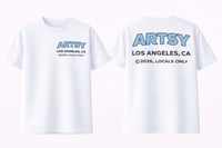 Artsy Locals Only Tee Blue