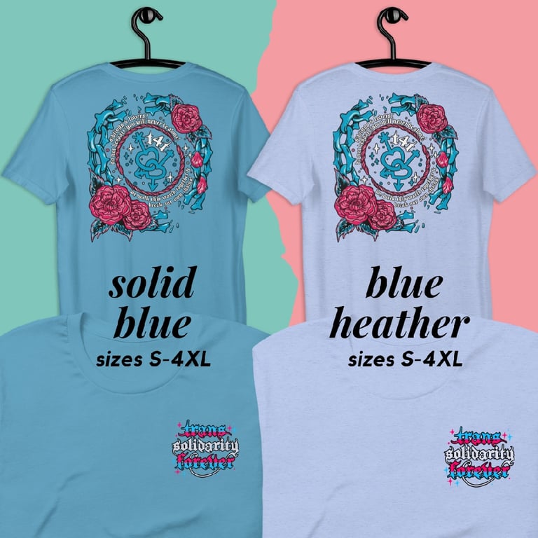 Trans Solidarity Forever Double Printed Tee Image 3