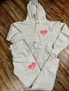 TenHunid Heart Jogger Set (Black/Gray)