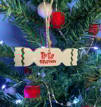 Image 1 of Ceramic Christmas Cracker decoration.