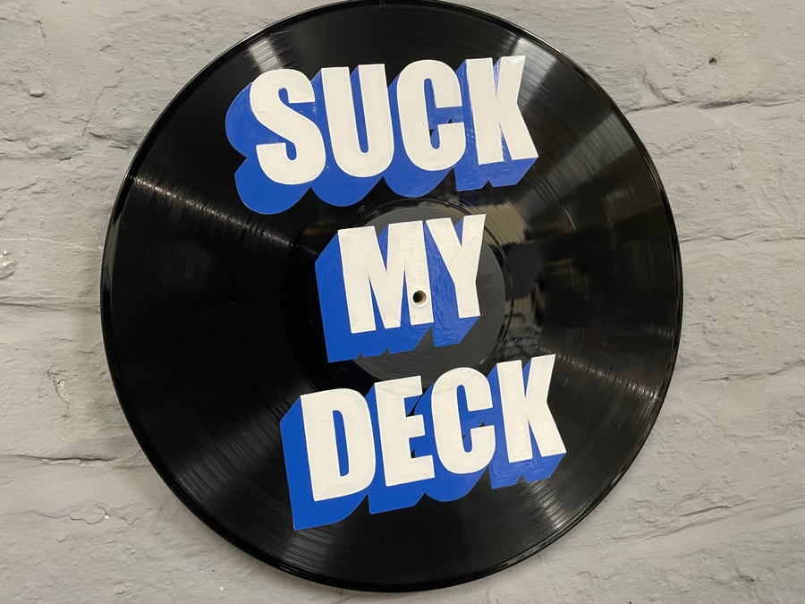 Image of Suck My Deck 12 Inch Vinyl Blue/White