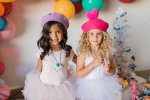 Image of Small Heart Pom Beret - Monochromatic