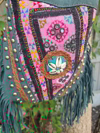 Image 3 of Evie bag - grey blue pink 