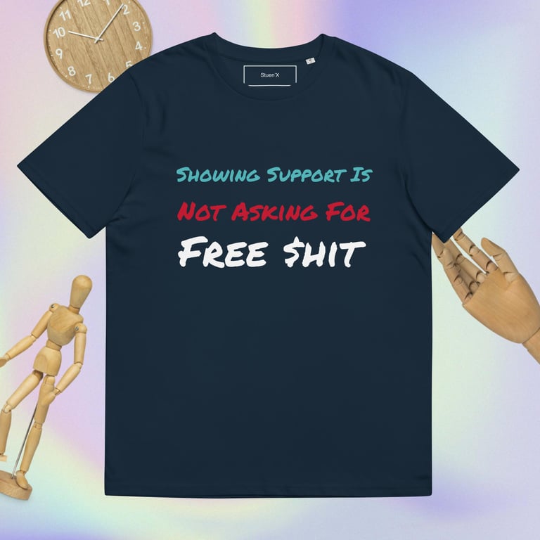Free $hit Unisex Organic Cotton T-shirt Image 3