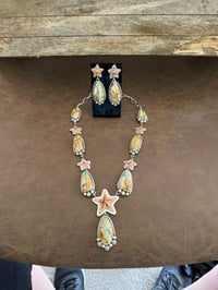 Image 1 of “Stars Over Texas” Lariat / Earrings 