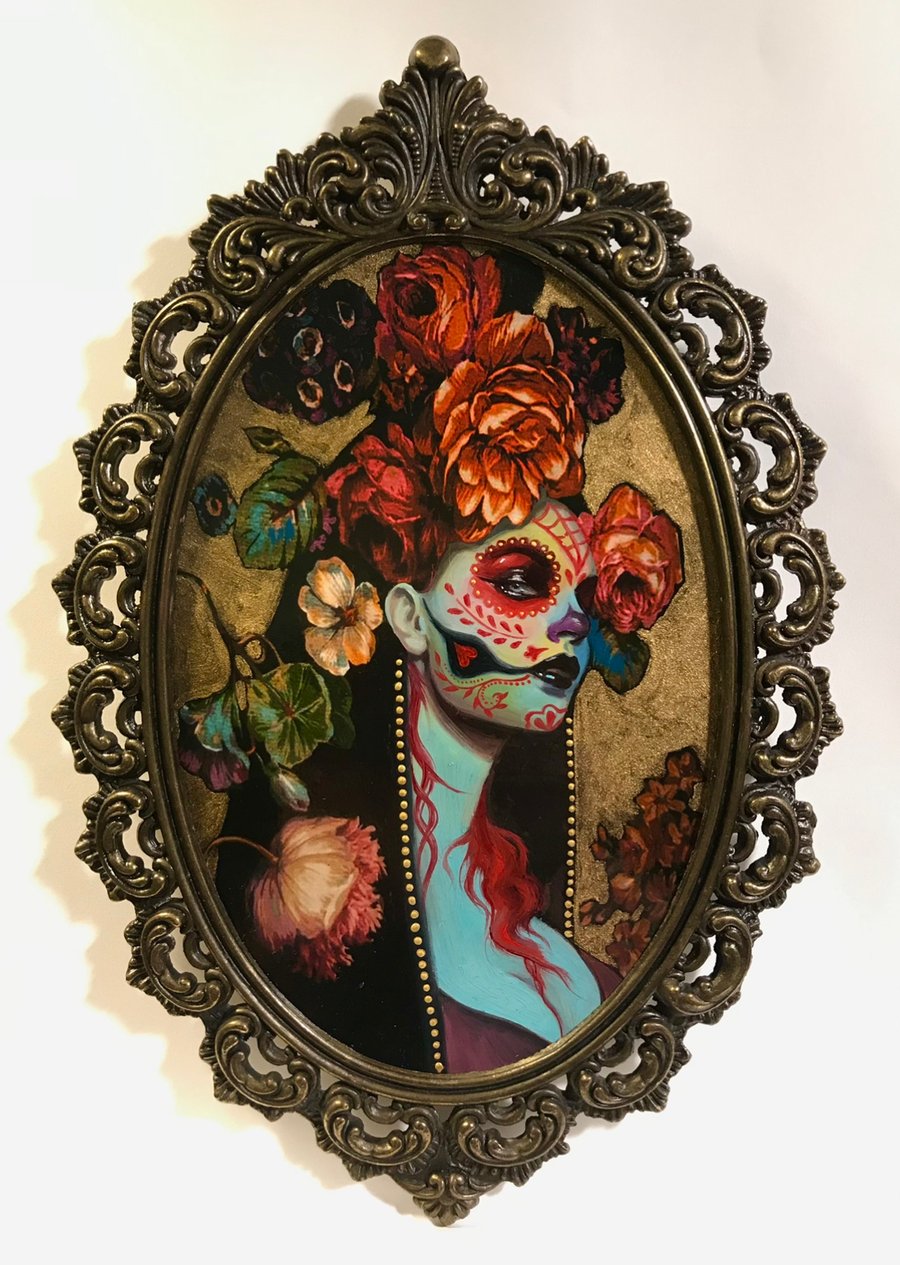 Image of "Day Of The Dead" Original painting