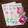 Hand Painted Zine + Sticker Pack