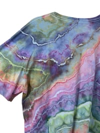 Image 7 of XL Crop Tee in Muted Euphoria Geode Dye
