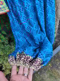 Image 3 of Milan hareem trousers with matching head scarf - Blue upto 14 uk