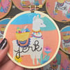 Spicy Llama 3" Hand Embroidery 