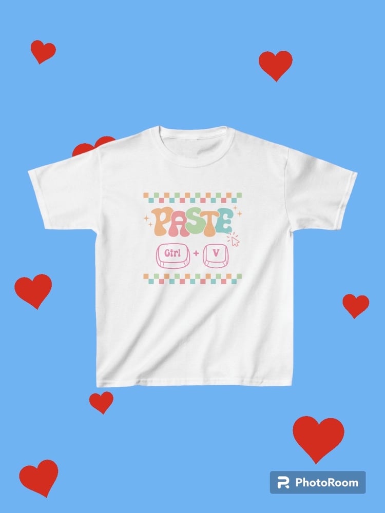 Image of Kids "Paste" matching Tee