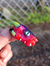 Image 9 of Orange Magenta Green DragonHead Pendant