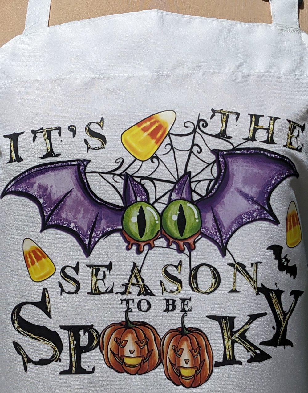 Image of It's the Spooky Season Apron (white)