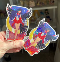 Image 5 of Fire Clear Holographic Star Sticker 