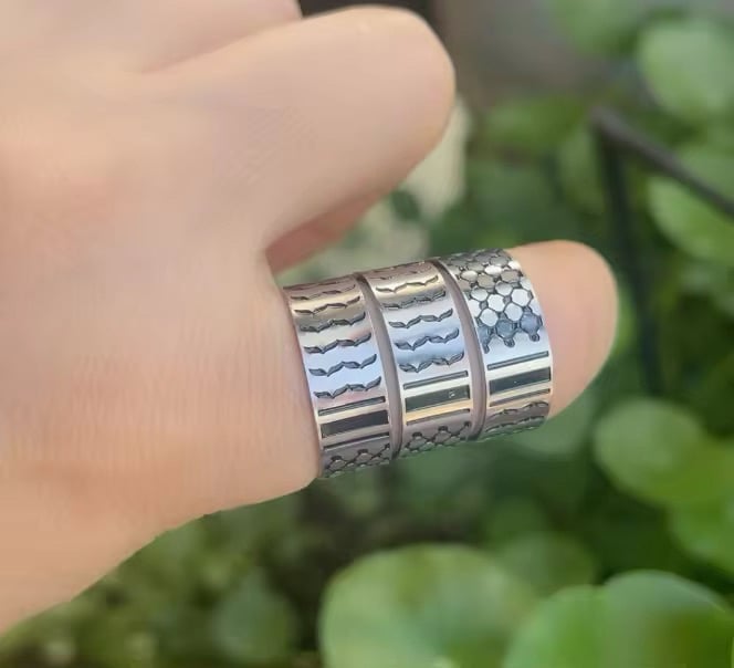 Image of Palestine Kuffiyeh Rings